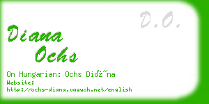 diana ochs business card